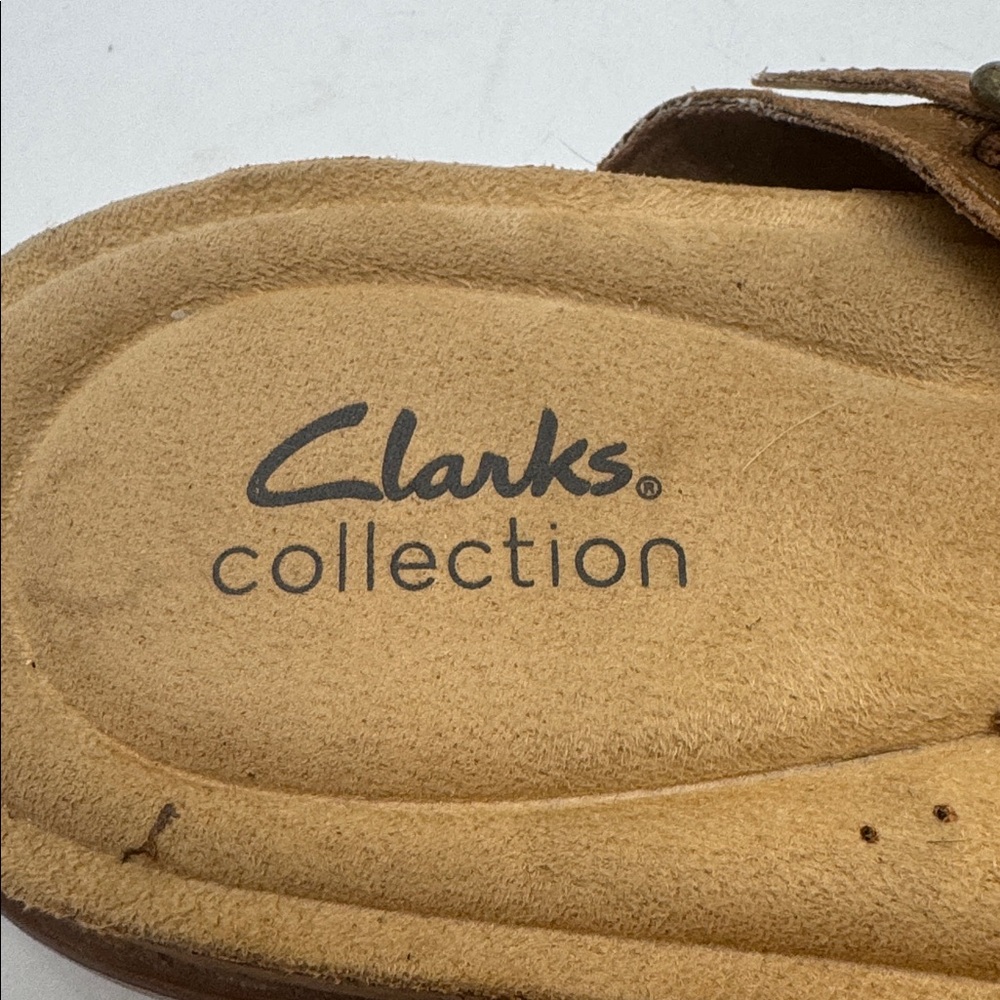 Clarks Women’s Brown Strappy Comfort Sandals Size 12 MCS9992P - Picture 6 of 7